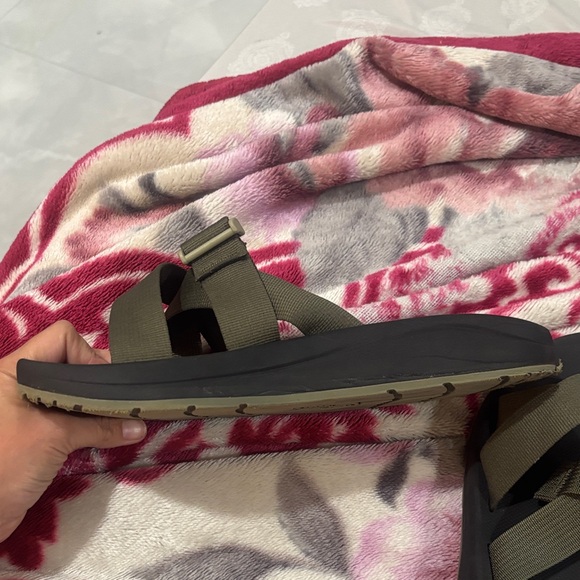 Chaco Dark Brown and Black Slide Sandals - Picture 7 of 12